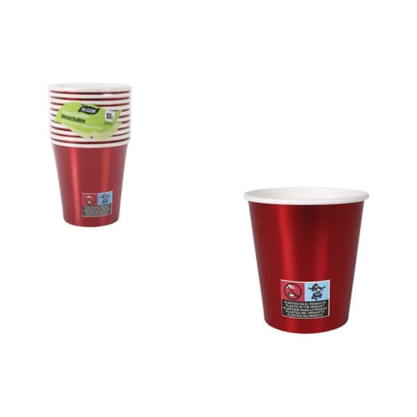 Glassæt Algon Rød 200 ml 10 Dele (18 enheder)