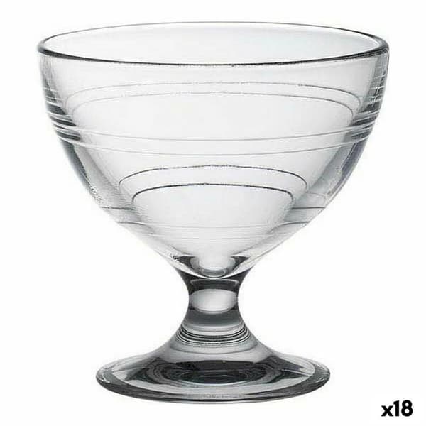 Jäätelö- ja pirtelölasi Duralex Gigogne Läpinäkyvä 250 ml (18 osaa)