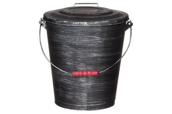 Askespand sort-sølv 37 cm