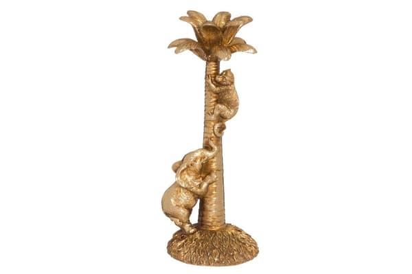 4Living Lysestage palme, guld 25,5 cm