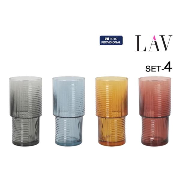 Sett med glass LAV HLN376PFT.61 4 Deler (6 enheter)