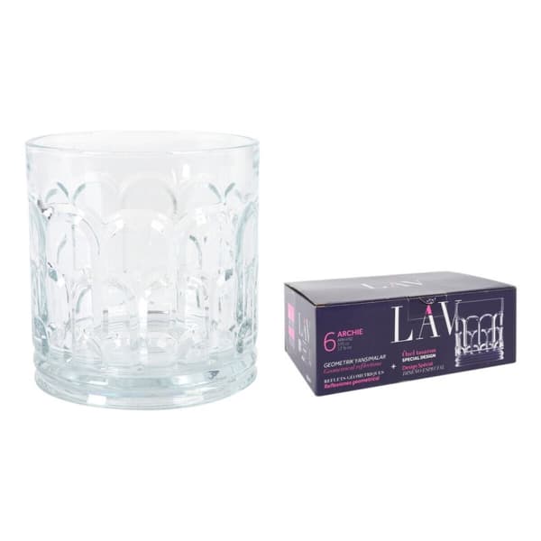 Glasset LAV Archie 0,37 L 6 Delar (4 antal)