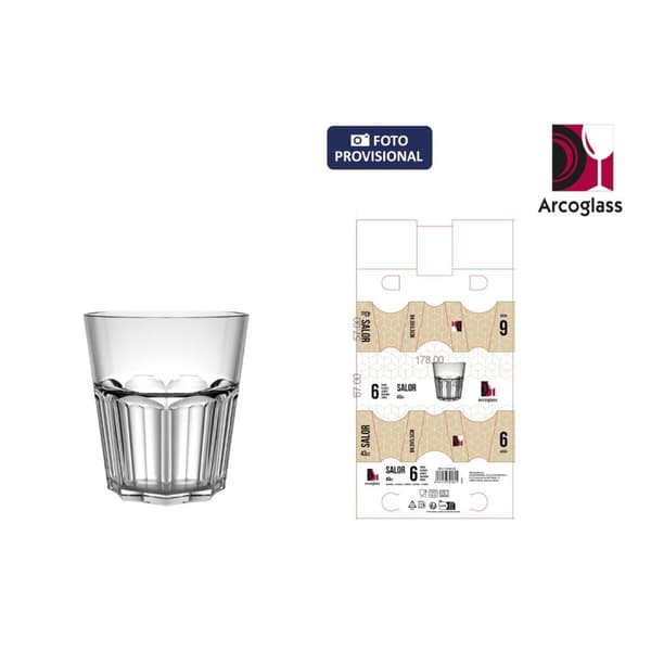 Set med snapsglas La Mediterránea Salor 6 Delar (12 antal)