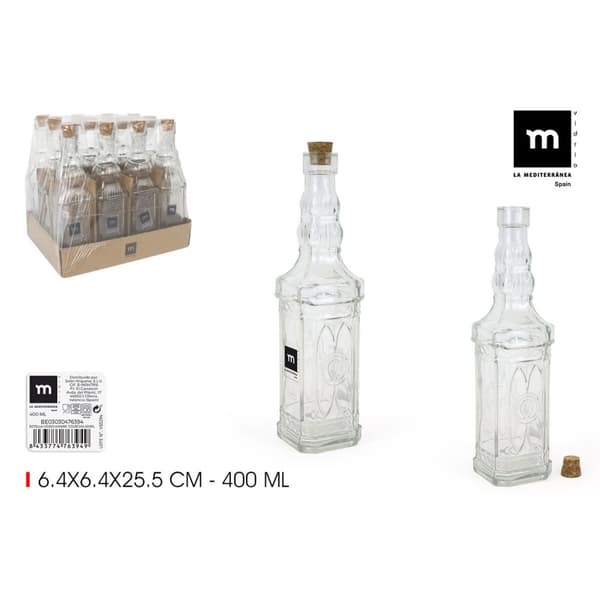 Glasflaska La Mediterránea Glas 400 ml (24 antal)