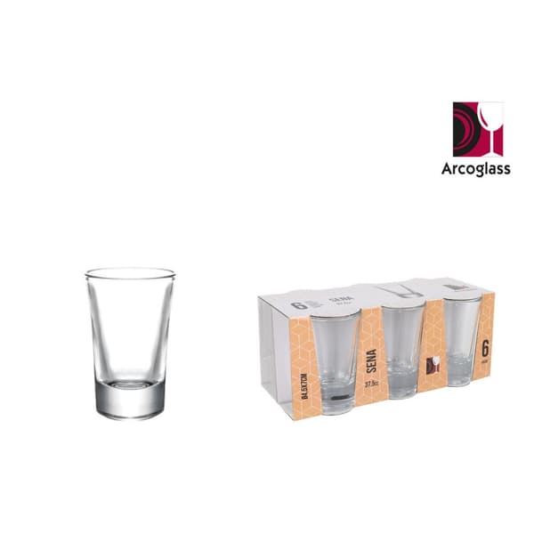 Sæt med shots glas La Mediterránea Sena 6 Dele (24 enheder)