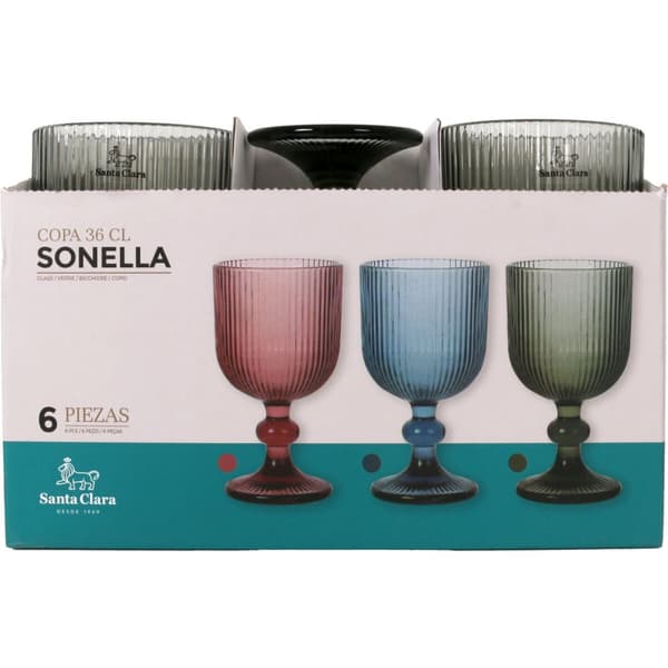 Champagneglas Santa Clara Sonella Grøn (36 Enheder)