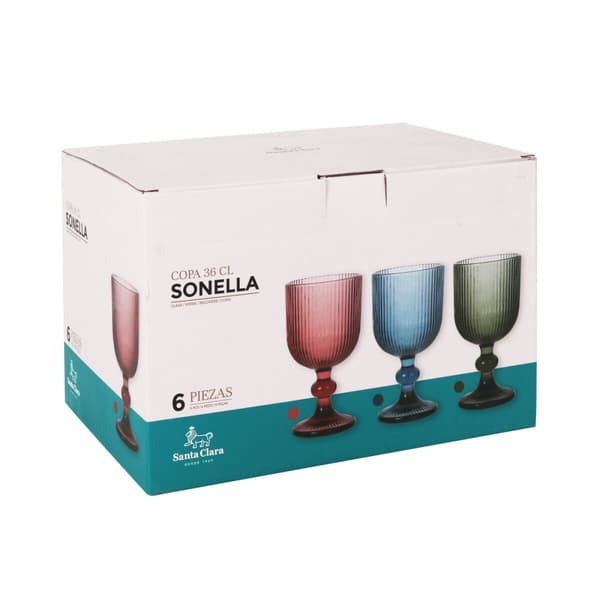 Champagneglas Santa Clara Sonella Grøn (36 Enheder)