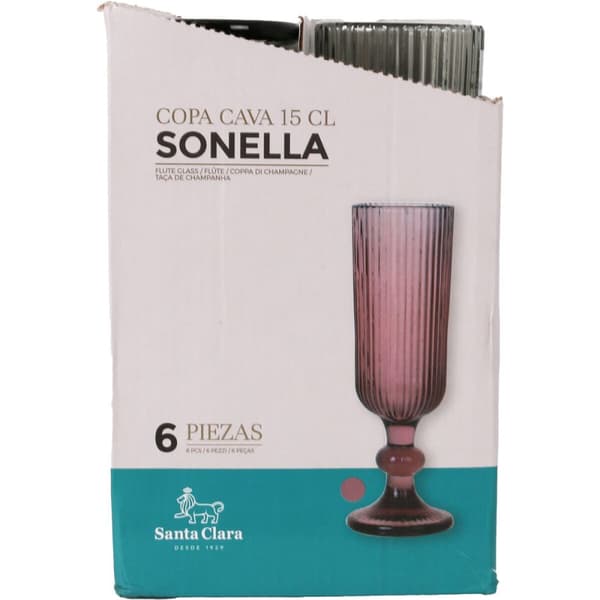 Champagneglas Santa Clara Sonella Grøn (36 Enheder)
