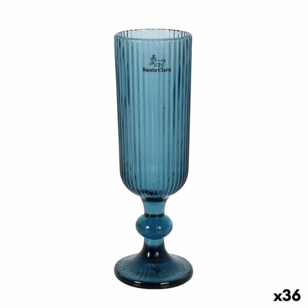 Champagneglas Santa Clara Sonella Blå (36 Enheder)