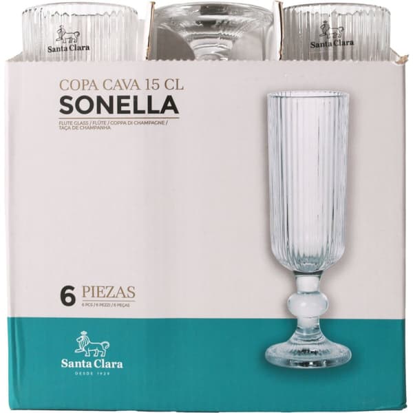 Champagneglas Santa Clara Sonella (36 Enheder)