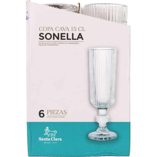 Champagneglas Santa Clara Sonella (36 Enheder)