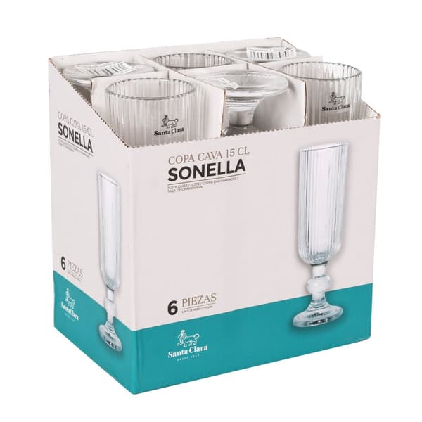 Champagneglas Santa Clara Sonella (36 Enheder)