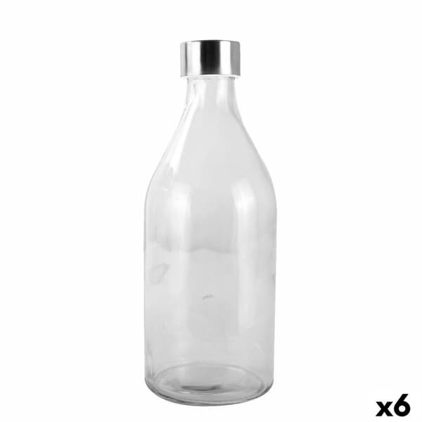 Glasflaske La Mediterránea Metal Glas 1 L (6 enheder)