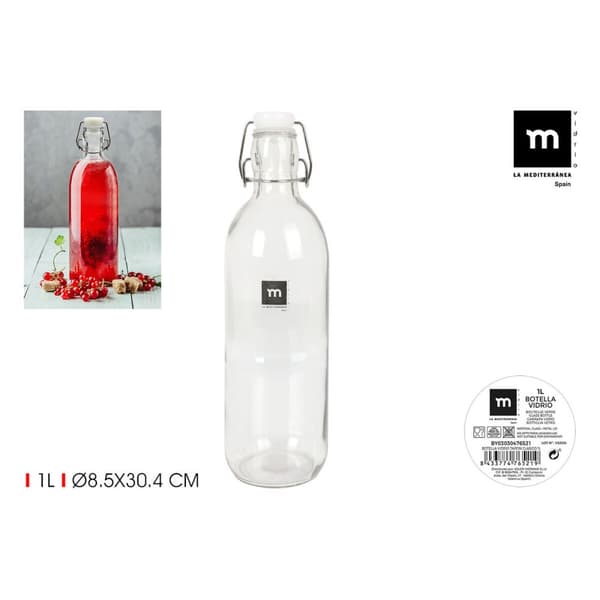 Lasipullo La Mediterránea Lasi 1 L (24 osaa)