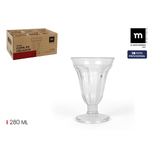 Glass- och milkshakeglas La Mediterránea 0,28 l (24 antal)
