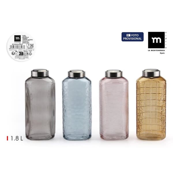 Glasflaska La Mediterránea Glas 1,8 L (8 antal)