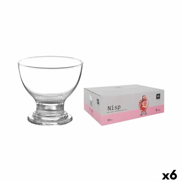 Iskrem og melk risterglass La Mediterránea NISP 0,2 L 6 Deler (6 enheter)