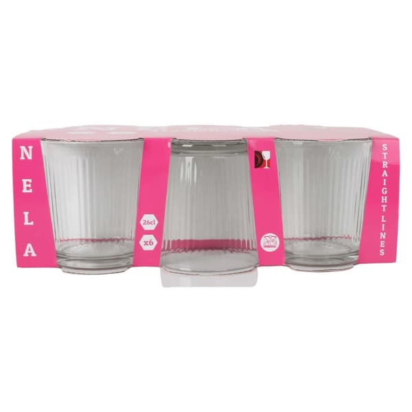 Sett med glass La Mediterránea STRAIGHT 6 Deler (6 enheter)