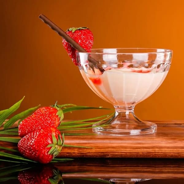 Iskrem og melk risterglass La Mediterránea 0,25 L (24 enheter)