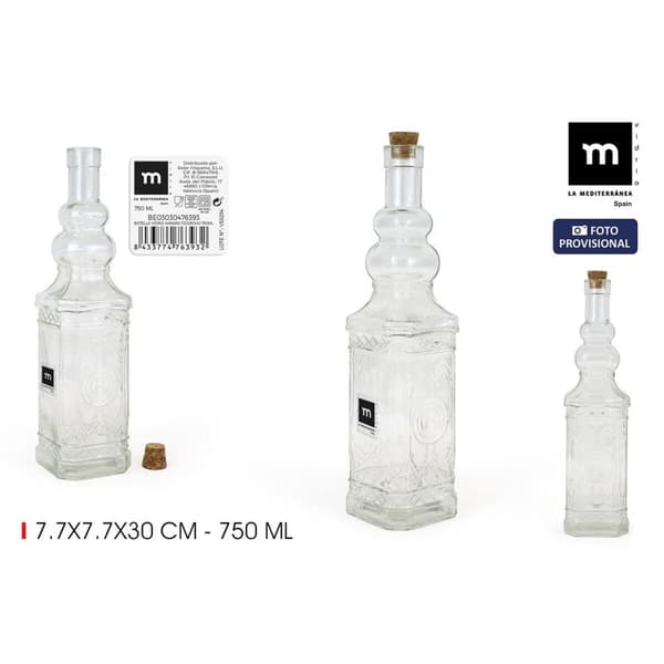 Glassflaske La Mediterránea Glass 750 ml (24 enheter)