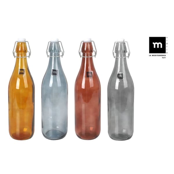 Glassflaske La Mediterránea Dark goethe 1 L (12 enheter)