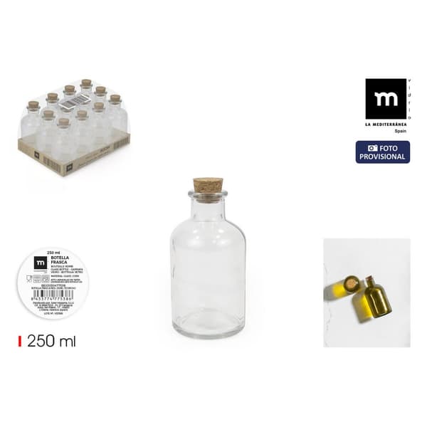 Glassflaske La Mediterránea 0,25 L (36 Enheter)