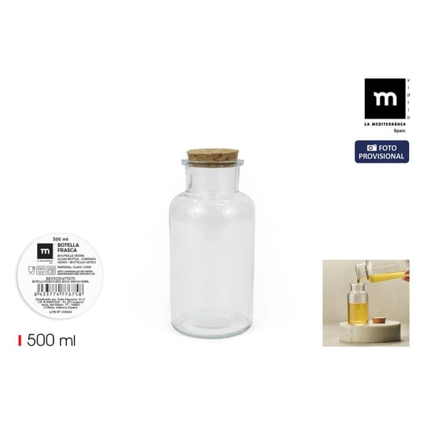 Glassflaske La Mediterránea 500 ml 0,5 L (16 enheter)