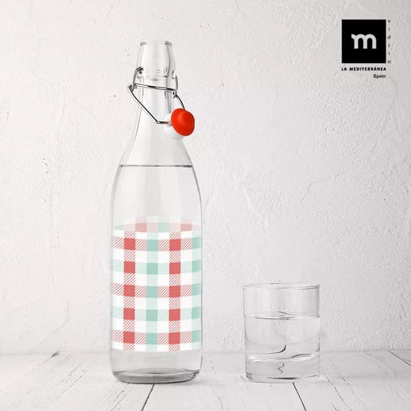 Glasflaske La Mediterránea Glas 1 L (12 enheder)