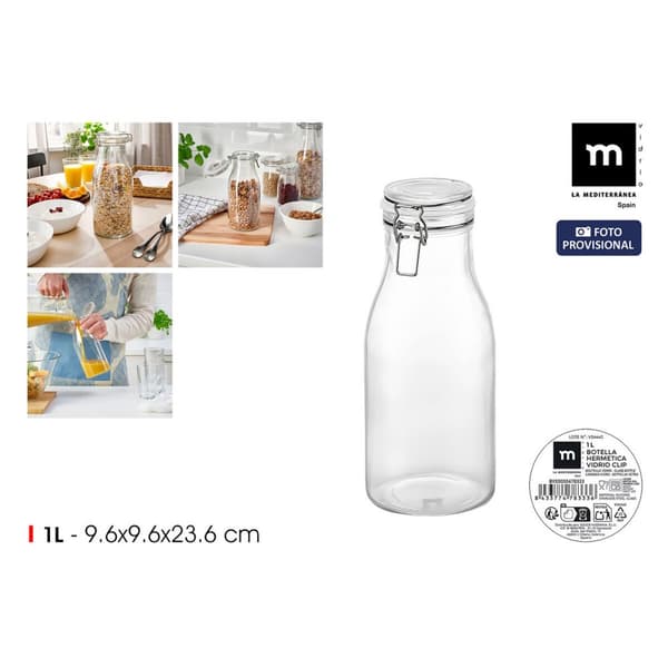 Lasipullo La Mediterránea Lasi 1 L (12 osaa)