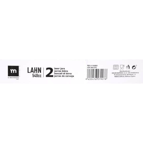 Korsó készlet La Mediterránea Lahn 2 Delar (12 antal)
