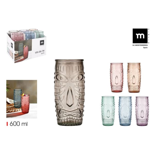 Glas för vatten La Mediterránea TIKI 0,6 L (24 antal)