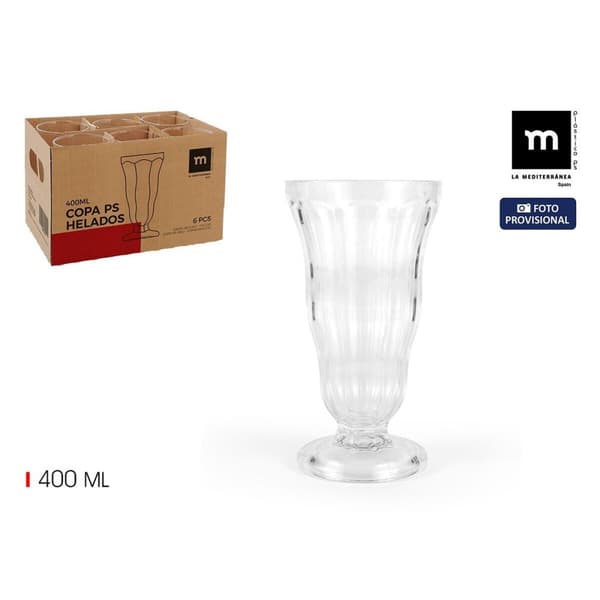 Glass- och milkshakeglas La Mediterránea 0,4 l (24 antal)