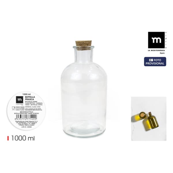 Glasflaska La Mediterránea 1 L (12 antal)
