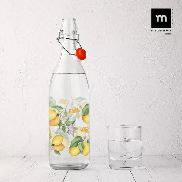 Glasflaske La Mediterránea Glas 1 L (12 enheder)