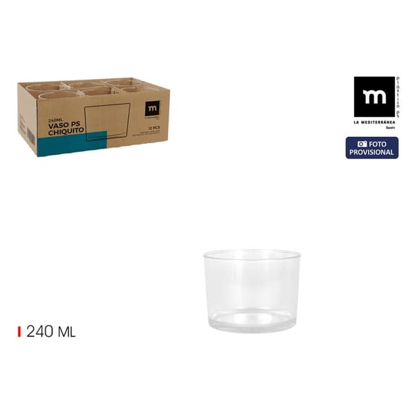 Olutlasit La Mediterránea 0,24 l (24 osaa)