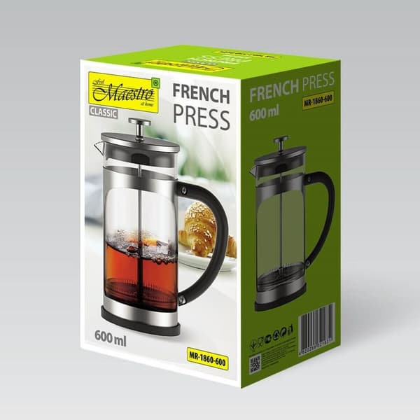 Tekanna Feel Maestro MR-1860-600 Svart Stål Rostfritt stål Borosilikatglas 600 ml