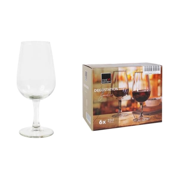 Sæt med vinglas Royal Leerdam Degustation 22 cl (6 enheder)