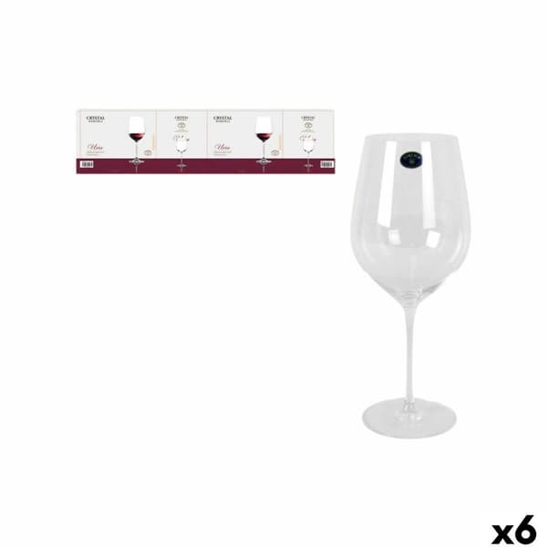 Sæt med vinglas Bohemia Crystal Uria Krystal (6 enheder)