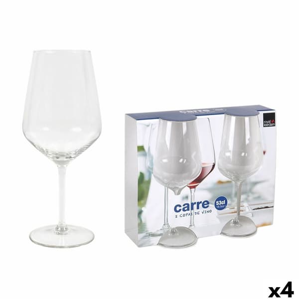 Viinilasisetti Royal Leerdam Carre 2 Kappaletta (4 osaa)
