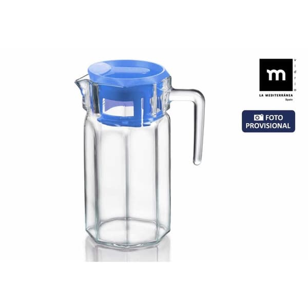 Beholder med Låg og Doseringsdispenser La Mediterránea Crossfire Glas (6 enheder)