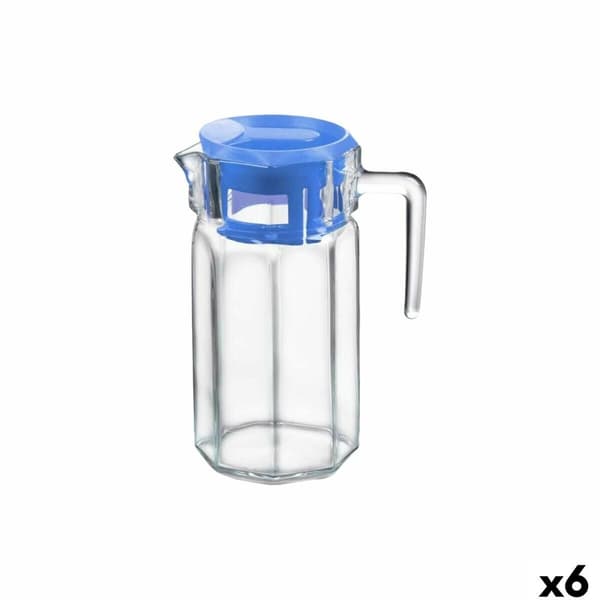 Beholder med Låg og Doseringsdispenser La Mediterránea Crossfire Glas (6 enheder)