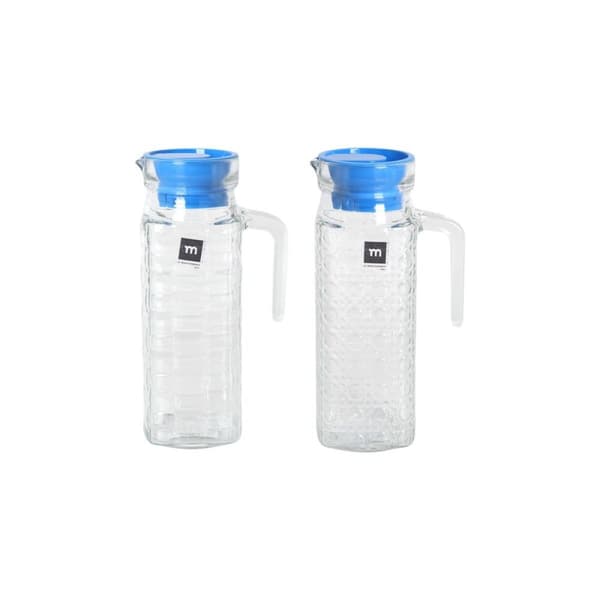 Krus med Lokk og Doseringsdispenser La Mediterránea Chrystie Glass (12 enheter)