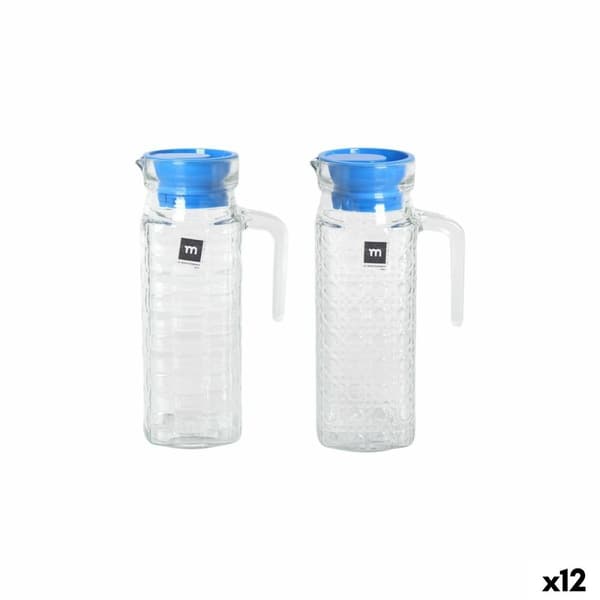 Krus med Lokk og Doseringsdispenser La Mediterránea Chrystie Glass (12 enheter)