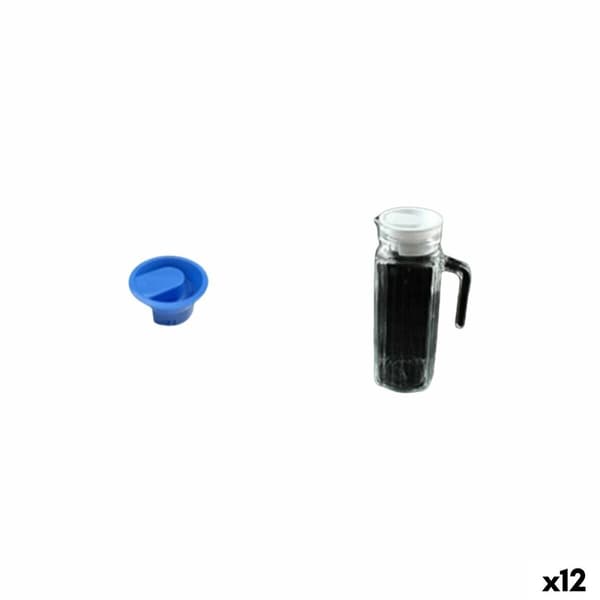 Krus med Lokk og Doseringsdispenser La Mediterránea Chrystie Glass (12 enheter)