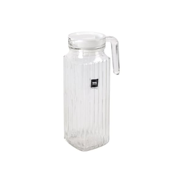 Krus med Lokk og Doseringsdispenser La Mediterránea Chrysler Glass (6 enheter)
