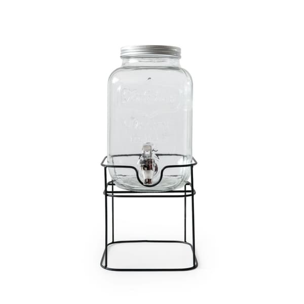 Dryckdispenser La Mediterránea Rustik Metall Glas 4 L 17 x 17 x 30,5 cm (4 antal)