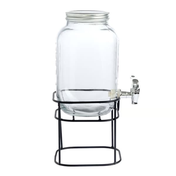Dryckdispenser La Mediterránea Rustik Metall Glas 4 L 17 x 17 x 30,5 cm (4 antal)