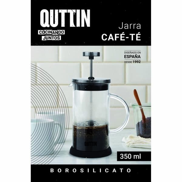 Muki haudukesiivilällä Quttin Borosilikaattilasi 0,35 L (8 osaa)