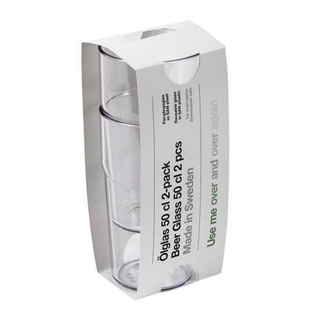 Ölglas 50 cl SAN-plast 2-pack Daloplast