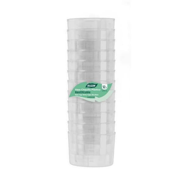 Glasset Algon Plast 12 Delar (12 antal)